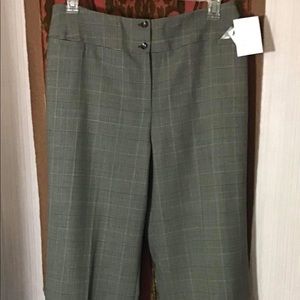 Jones New York stretch plaid pants 14